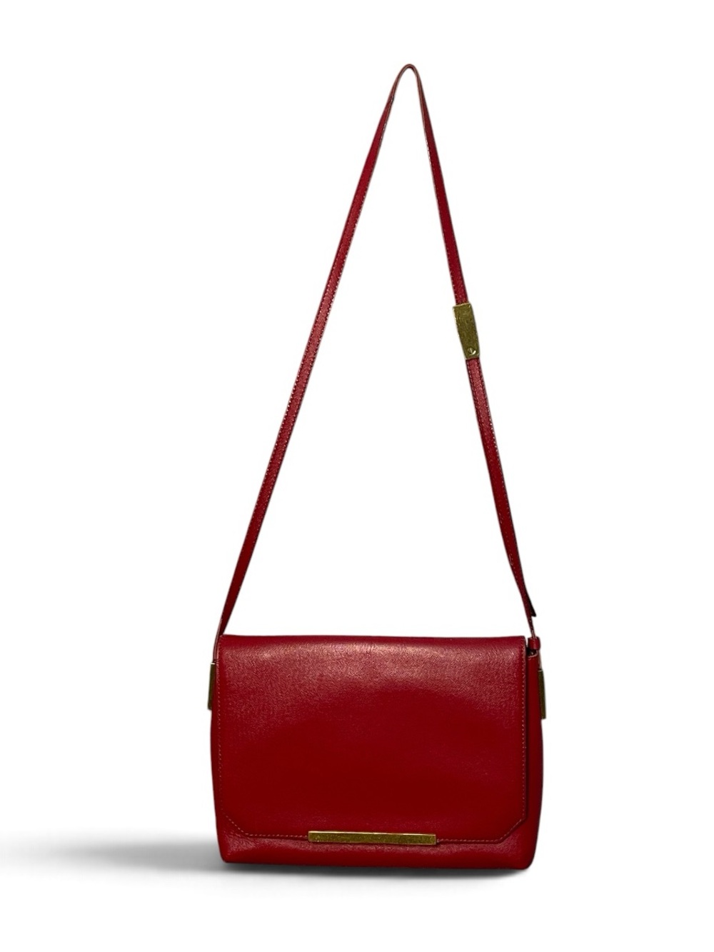 Vintage J. Crew Adjustable Strap Leather Shoulder Bag